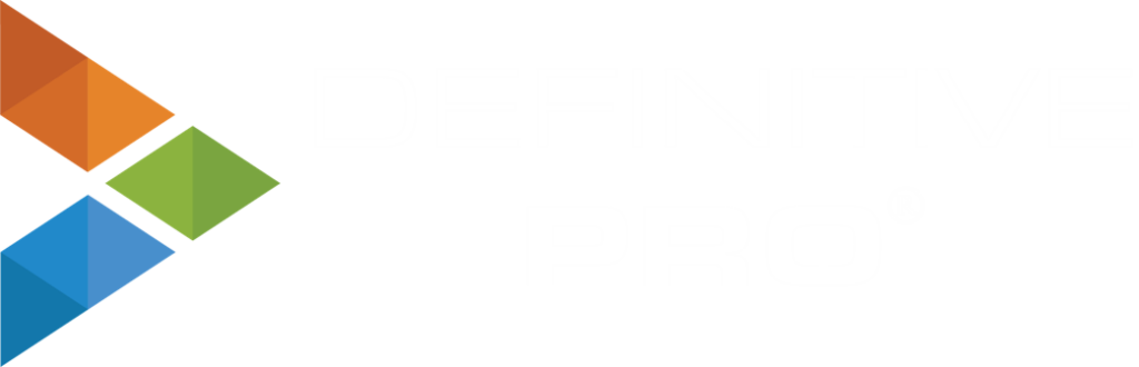 Definitive Pro Logo White Font